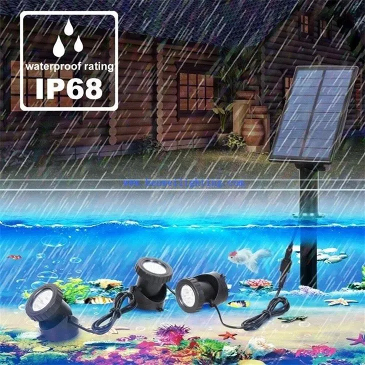 3000K RGB Solar Powered Garden Spotlight
