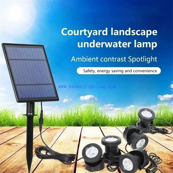 3000K RGB Solar Powered Garden Spotlight