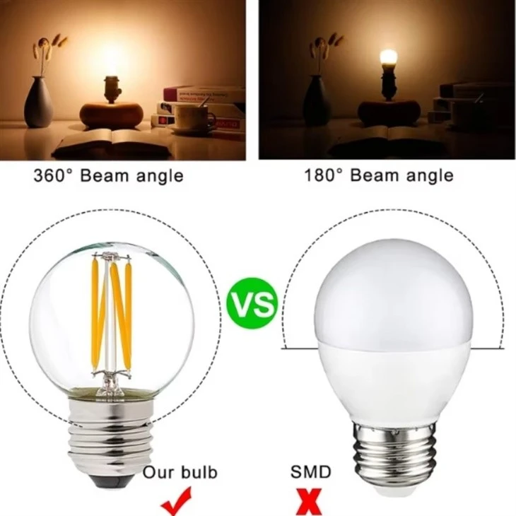 Decorate E26 E27 Base LED Filament Bulb Light factory