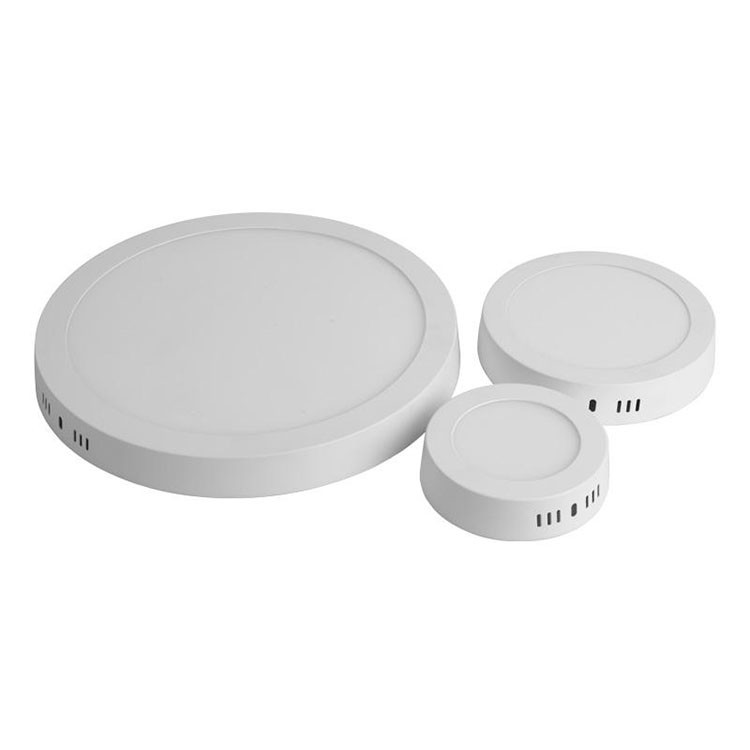 Round warm white panel light