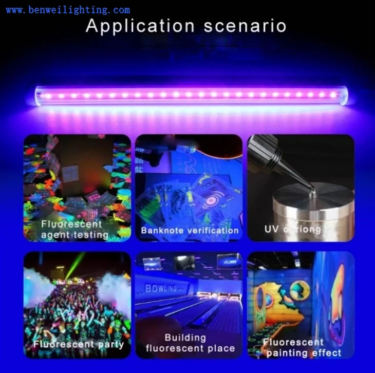 T8 UVA 365nm LEDs lightings